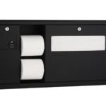 Bobrick B-3091.MBLK ClassicSeries®  Recessed-Mounted Toilet Tissue, Seat-Cover Dispenser and Waste Disposal, Matte Black